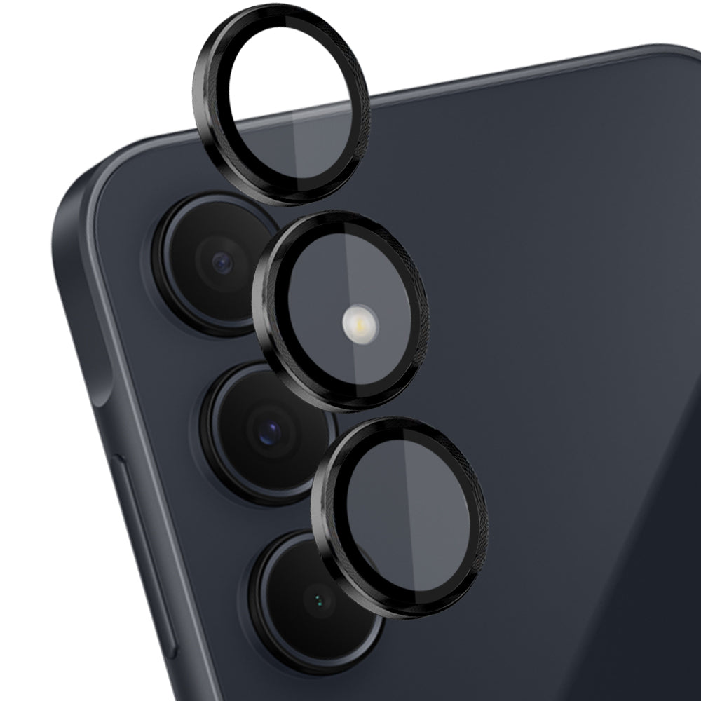 NORTHJO 1 Set For Samsung Galaxy A35 5G Camera Lens Film 9H Scratch-proof Rear Lens Protector with CD Vein Metal Ring NORTHJO 1 Set For Samsung Galaxy A35 5G Camera Lens Film 9H Scratch-proof Rear Lens Protector with CD Vein Metal Ring